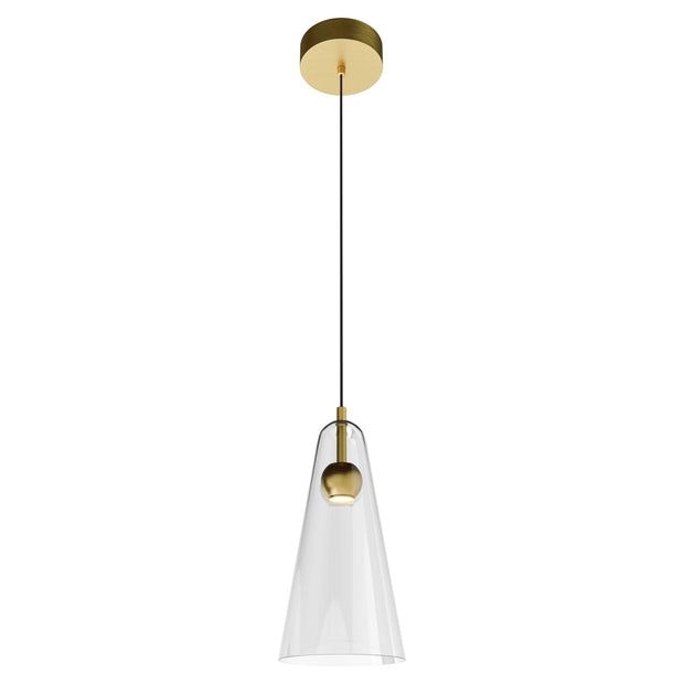 Skua 5w LED CCT 255mm Brushed Brass IP20 COB Beam Pendant