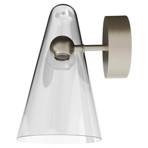 Skua 5w LED CCT 255mm Brushed Nickel IP44 COB Beam Wall Light