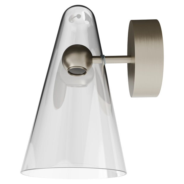 Skua 5w LED CCT 255mm Brushed Nickel IP44 COB Beam Wall Light