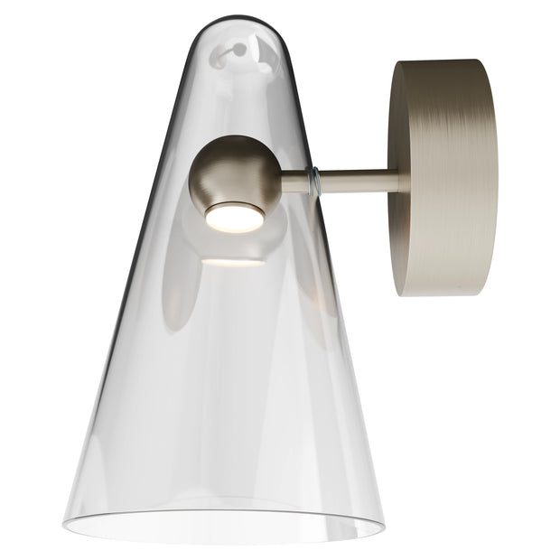 Skua 5w LED CCT 255mm Brushed Nickel IP44 COB Beam Wall Light