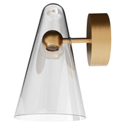 Skua 5w LED CCT 255mm Brushed Brass IP44 COB Beam Wall Light