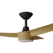Turaco 48 Ceiling Fan Black and Bamboo with LED Light
