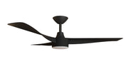 Turaco 52 Ceiling Fan Black with LED Light