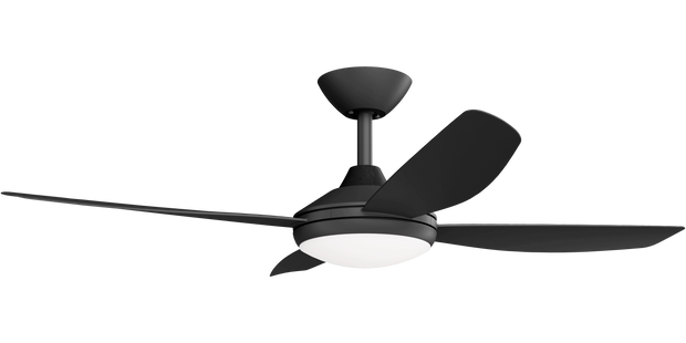 Vanga 48 DC Ceiling Fan Black with LED Light