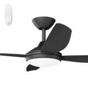 Vanga 48 DC Ceiling Fan Black with LED Light