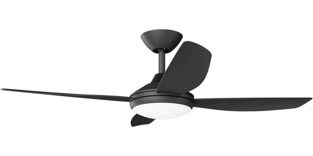 Vanga 48 DC Ceiling Fan Black with LED Light