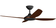 Vanga 48 DC Ceiling Fan Black with Koa Blades