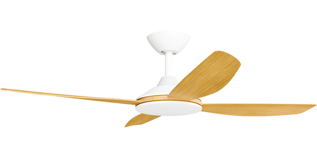 Vanga 48 DC Ceiling Fan White with Bamboo Blades