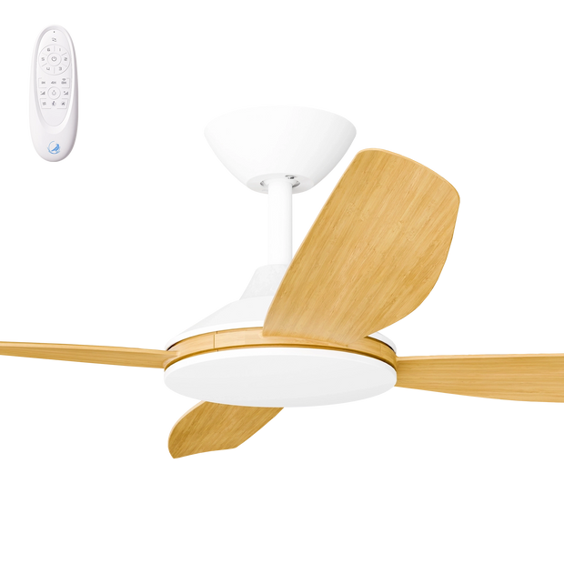 Vanga 48 DC Ceiling Fan White with Bamboo Blades