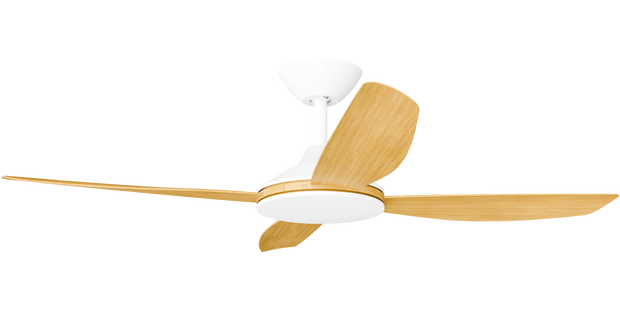 Vanga 48 DC Ceiling Fan White with Bamboo Blades