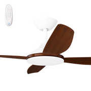 Vanga 48 DC Ceiling Fan White with Koa Blades