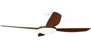 Vanga 48 DC Ceiling Fan White with Koa Blades and LED Light