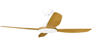 Vanga 48 DC Ceiling Fan White with Teak Blades