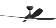 Vanga 52 DC Ceiling Fan Black with LED Light