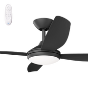 Vanga 52 DC Ceiling Fan Black with LED Light