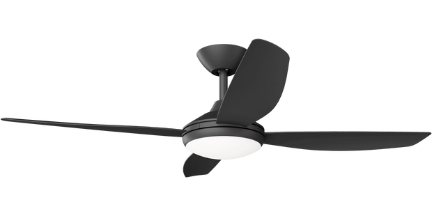 Vanga 52 DC Ceiling Fan Black with LED Light