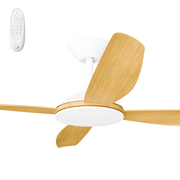 Vanga 52 DC Ceiling Fan White with Bamboo Blades