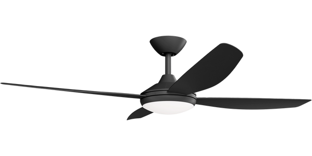 Vanga 56 DC Ceiling Fan Black with LED Light