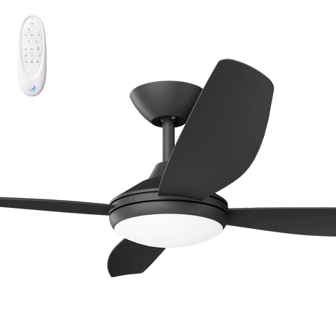 Vanga 56 DC Ceiling Fan Black with LED Light