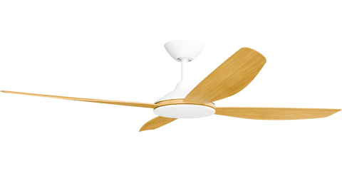 Vanga 56 DC Ceiling Fan White with Bamboo Blades