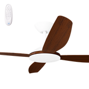 Vanga 56 DC Ceiling Fan White with Koa Blades