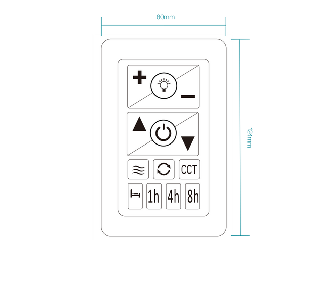 Premium WIFI DC Wall Control to suit all Martec DC WIFI & Quantum/Zoro Ceiling Fans