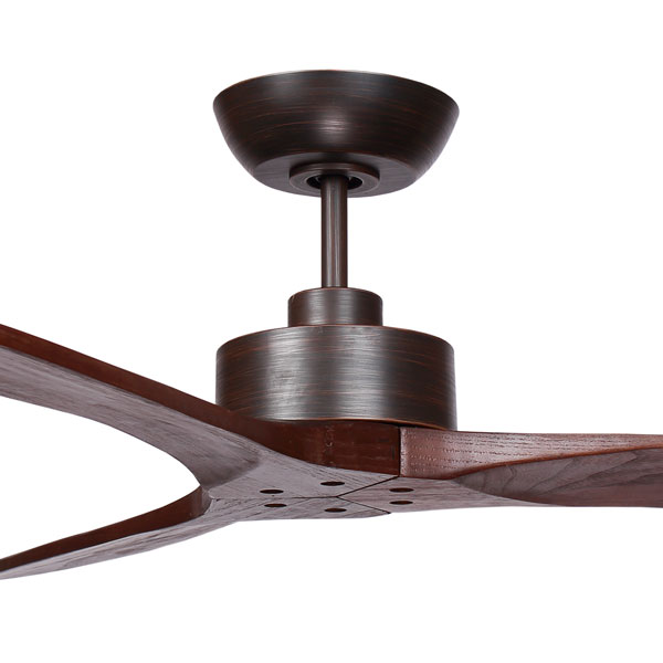 Wynd 54 DC Ceiling Fan Oil-Rubbed Bronze and Handcrafted Walnut Blades