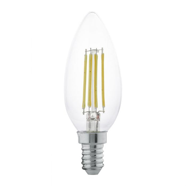 4w E14 Candle Clear Warm Extra White Non-Dimmable LED