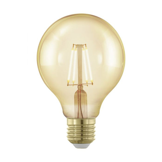 4.5w E27 G80 2200k-Warm White Step Dimmable Amber Glass