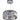 Allegri Rondelle 3L Pendant - Small 305mm, Chrome