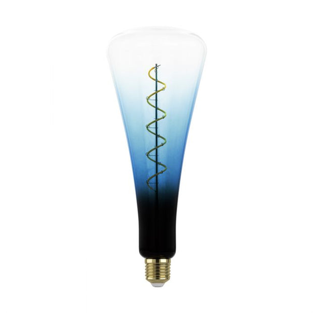 4W E27 1800K Dimmable LED T110 Blue Transparent Glass