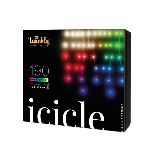 Twinkly Icicle Light Special Edition 190 RGB+W LED - Generation II