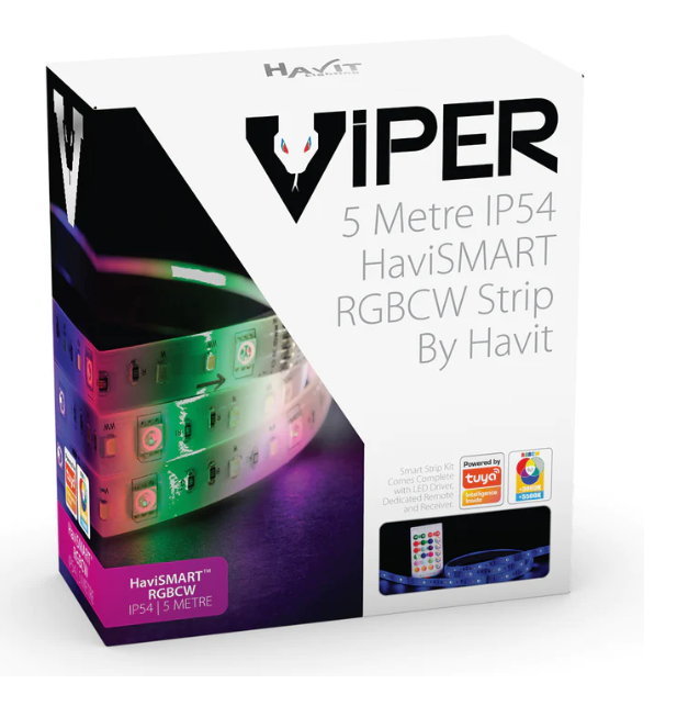 VIPER 7.2w 5m HaviSMART RGBCW LED Strip kit