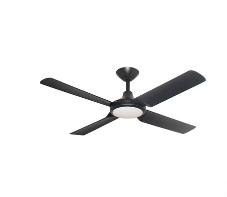 Next Creation 52 DC Ceiling Fan Black - 18w LED Light v2