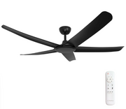 FlatJET 56 3, 4 or 5 Blade DC Ceiling Fan Black