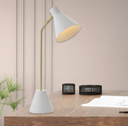 Ambia Table Lamp White with USB