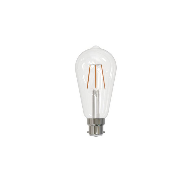 5w B22 St64 Pear Warm White Clear Dimmable LED