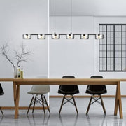 Copillos 6 Light Black with Black Transparent Glass 6 x 5.4w Warm White
