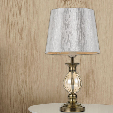 Crest Table Lamp - Antique Brass/Gold