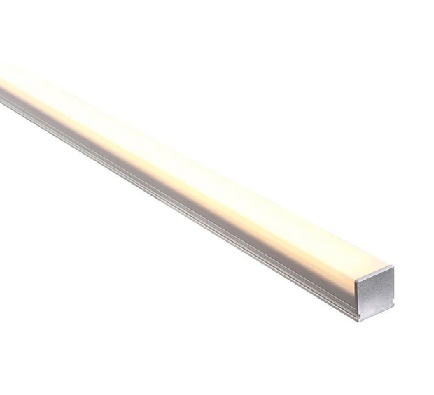 HV9693-2114 Aluminium Shallow Square w diffuser 3m length