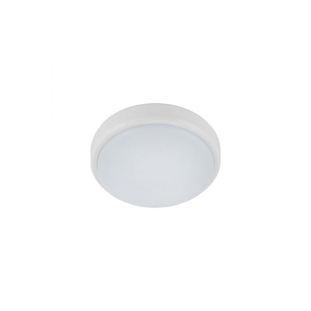 Burleigh 12w Black or White Round Wall Light Tri-Colour LED