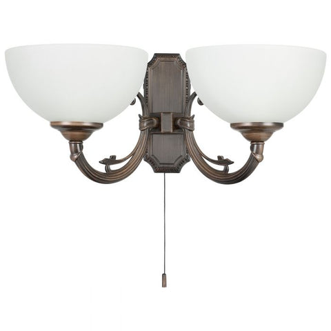 Savoy 2 Light Wall Light Oil Rubbed Bronze