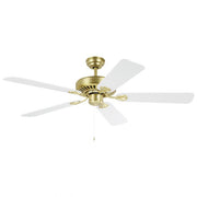 Waikiki 52 AC Ceiling Fan Brass with White Blades