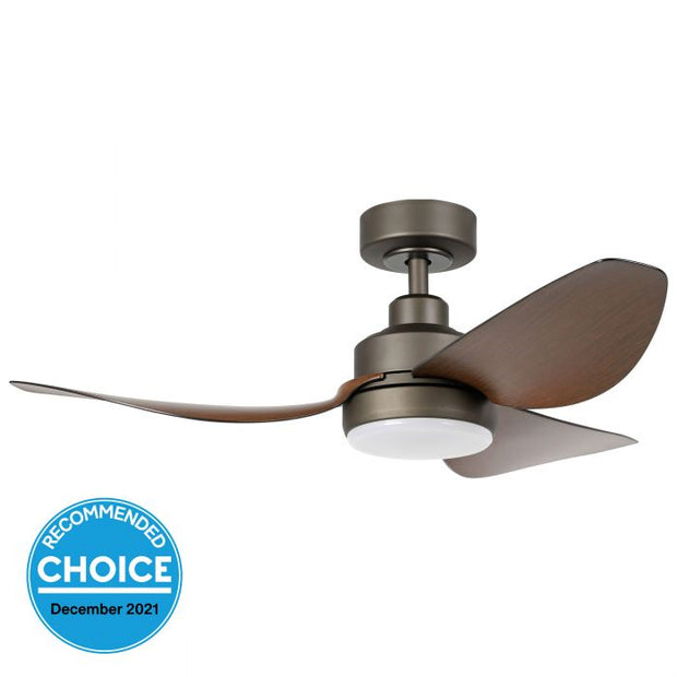 Torquay 42 Inch Oil Rubbed Bronze DC Ceiling Fan with 20w LED Tri Colour with ABS Blades
