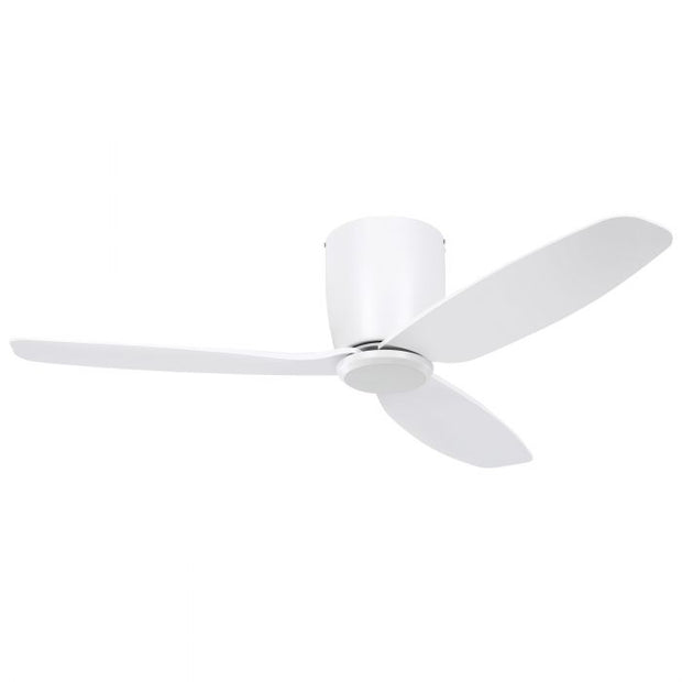 Seacliff 44 Inch flush DC ceiling fan white