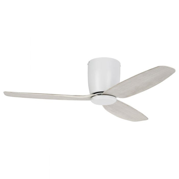 Seacliff 44 Inch White/Light Oak DC Ceiling Fan with ABS Blades