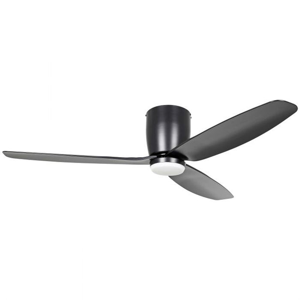 Seacliff 52 Inch Black DC Ceiling Fan with 15w LED Tri Colour