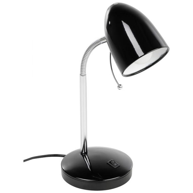 Lara Black Desk Lamp with USB Charger