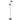 Lara Black 2 x E27 Twin Floor Lamp