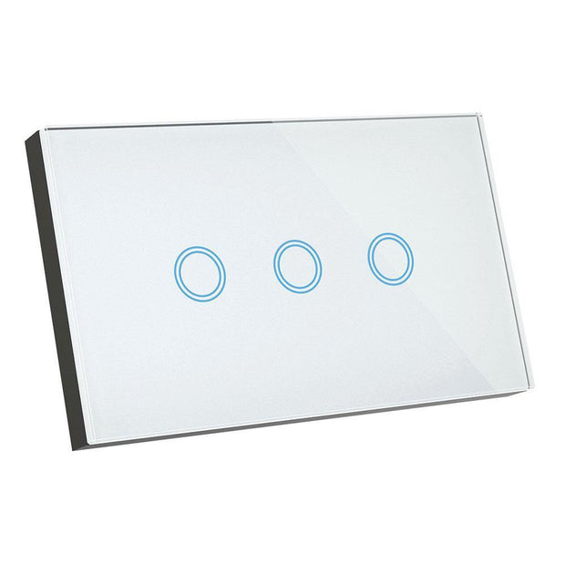 3 Gang Smart Elite Glass Wall Switch - Lighting Superstore